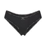 Track Stock of Skims Lightweight Cotton Lace Brief - Soot - L