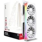 Track Stock of XFX Mercury AMD Radeon RX 9070 XT OC White Magnetic Air Edition with RGB