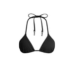 Track Stock of Skims Signature Swim Triangle Bikini Top - Onyx - 2 X