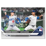 Track Stock of Yoshinobu Yamamoto / Shota Imanaga - 2025 MLB Topps NOW - Card 2 - LOOK FOR DUAL-RELICS