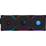 Track Stock of Lian Li 120mm UNI FAN TL LCD Wireless RGB Case Fan (Black, 3-Pack)