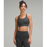 Track Stock of lululemon Energy Longline Bra *Medium Support, B-D Cups - Graphite Grey - 4