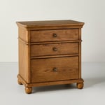 Track Stock of Hearth & Hand - 3 Drawer Classic Night Stand Oak