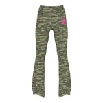 Track Stock of All-Day Cotton™ Foldover Flare Leggings - CAMO - S-Regular