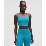 Track Stock of lululemon Energy Longline Bra *Medium Support, B-D Cups - Hawaiian Blue - 4