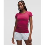 Track Stock of Swiftly Tech Short-Sleeve Shirt 2.0 *Hip Length - Magenta Smoke/Magenta Smoke - 8