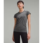 Track Stock of Swiftly Tech Short-Sleeve Shirt 2.0 *Hip Length - Spandex Stripe Black/White - 2