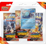 Track Stock of Pokemon Surging Sparks Three-Booster Blister Styles Vary