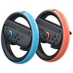 Track Stock of Nintendo Switch 2 Steering Wheel for Joy-Con 2 - 2 Pack - Blue/Red