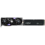 Track Stock of GPU SSD Combo -  MSI RTX 5060 Ti 8G GAMING TRIO OC Bundle with  Crucial CT1000T705SSD3