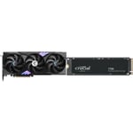 Track Stock of GPU SSD Combo -  MSI RTX 5060 Ti 8G GAMING TRIO OC Bundle with  Crucial CT1000T705SSD3