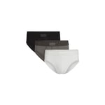 Track Stock of Skims Stretch Mens Brief 3 Pack  - Gunmetal Multi