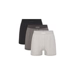 Track Stock of Skims Cotton Mens Knit Boxer 3 Pack - Heather Multi - M