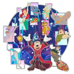 Track Stock of Sorcerer Mickey Mouse and Friends Jumbo Pin - The Most Magical Place on Earth