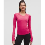 Track Stock of Swiftly Tech Long-Sleeve Shirt 2.0 *Waist Length - Raspberry Coulis/Raspberry Coulis - 8