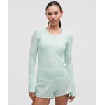 Track Stock of Swiftly Tech Long-Sleeve Shirt 2.0 *Waist Length - Sea Mist/Sea Mist - 16