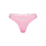 Track Stock of Skims Fits Everybody Lace Dipped Thong  - Bubble Gum Tonal