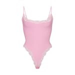Track Stock of Skims Fits Everybody Lace Cami Bodysuit - Bubble Gum Tonal - 4 X