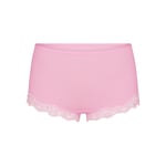 Track Stock of Skims Fits Everybody Lace Boy Short - Bubble Gum Tonal - M