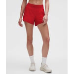 Track Stock of Hotty Hot High-Rise Lined Short 4" - Dark Red - 12