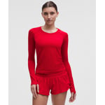 Track Stock of Swiftly Tech Long-Sleeve Shirt 2.0 *Waist Length - Dark Red/Dark Red - 10