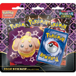 Track Stock of Pokemon Paldean Fates Tech Sticker Collection - Shiny Fidough