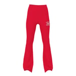 Track Stock of All-Day Cotton™ Foldover Flare Leggings - Red Pepper Bling Game Day Capsule - XXL-Short