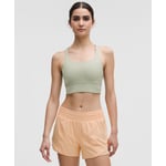 Track Stock of lululemon Energy Longline Bra *Medium Support, B-D Cups - Fog Green - 10