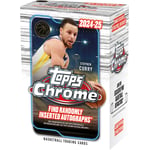 Track Stock of 2024-25 Topps NBA Chrome Basketball Blaster Box