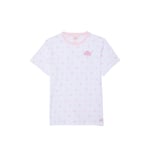Track Stock of PINK x LoveShackFancy Campus Cotton™ Tee - Rose Dot White - L