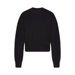 Track Stock of Skims Cotton Fleece Crewneck  - Onyx