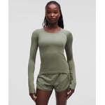 Track Stock of Swiftly Tech Long-Sleeve Shirt 2.0 *Waist Length - Bay Leaf/Bay Leaf - 2
