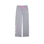Track Stock of PINK x LoveShackFancy Wide-Leg Sweatpants - VS Medium Heather Grey - XS-Regular