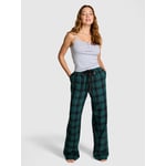 Track Stock of Flannel Pajama Pants - Deep Forest/ Black Plaid - S-Regular