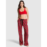 Track Stock of Flannel Pajama Pants - Bright Vermillion/ Deep Forest Plaid - XS-Regular