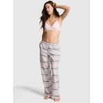 Track Stock of Flannel Pajama Pants - Winter White/ Hushed Lilac/ Green Plaid - L-Regular
