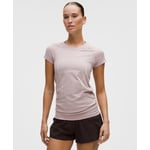 Track Stock of Swiftly Tech Short-Sleeve Shirt 2.0 *Hip Length - Spandex Stripe Blissful Pink/Red Clay - 