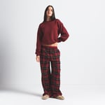 Track Stock of Skims Cotton Fleece Crewneck  - Merlot