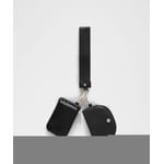 Track Stock of Dual Pouch Wristlet - Black/Gold - ONE SIZE