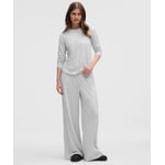 Track Stock of lululemon BeCalm Mid-Rise Wide-Leg Pant - Heathered Core Ultra Light Grey