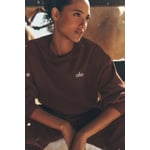 Track Stock of Alo Accolade Crew Neck Pullover - Brownstone - M