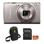 Track Stock of Canon PowerShot ELPH 360 HS A Camera with Basic Bundle (Silver)