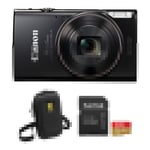 Track Stock of Canon PowerShot ELPH 360 HS A Camera with Basic Bundle (Black)