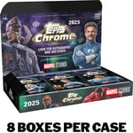 Track Stock of 2025 Topps Marvel Studios Chrome - Hobby Box - Sealed Case