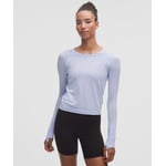 Track Stock of Swiftly Tech Long-Sleeve Shirt 2.0 *Waist Length - Diamond Drop Serene Blue - 14