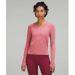 Track Stock of Swiftly Tech Long-Sleeve Shirt 2.0 *Waist Length - Brier Rose/Brier Rose - 8