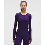 Track Stock of Swiftly Tech Long-Sleeve Shirt 2.0 *Waist Length - Dark Court Purple/Dark Court Purple - 2