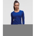 Track Stock of Swiftly Tech Long-Sleeve Shirt 2.0 *Waist Length - Deep Sea Blue/Deep Sea Blue - 18