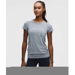 Track Stock of Swiftly Tech Short-Sleeve Shirt 2.0 *Hip Length - Spandex Stripe Starch Blue/Club Blue - 0