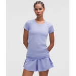 Track Stock of Swiftly Tech Short-Sleeve Shirt 2.0 *Hip Length - Serene Blue/Dusty Lilac - 2